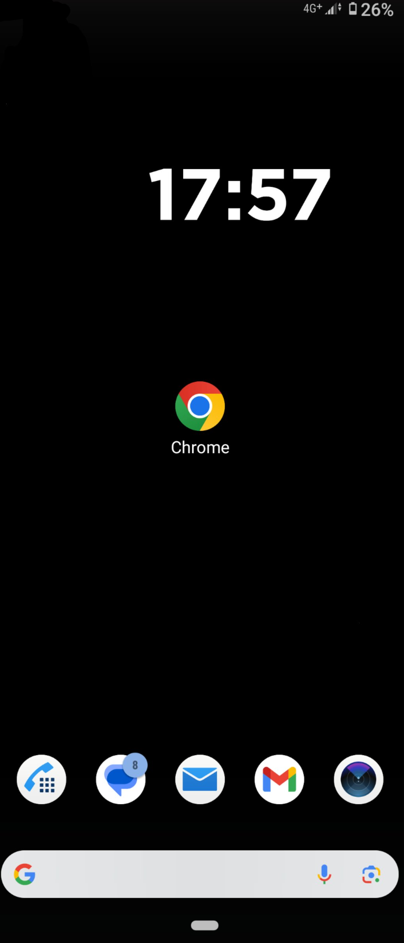 Chrome Android zainstalowany na telefon