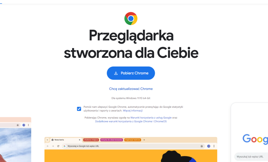 Wybór przeglądarki